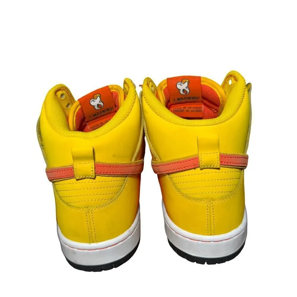 Nike SB Dunk High Men's Sneakers Candy Corn Orange Size 9.5